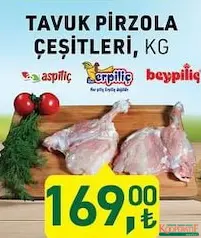 TAVUK PİRZOLA ÇEŞİTLERİ KG